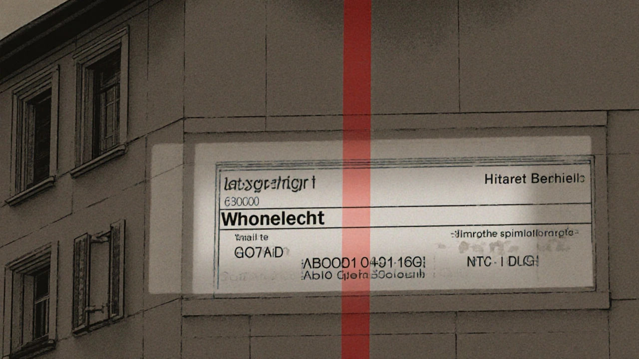 Ein österreichisches Haus mit einer transparenten Grundbucheintragung, die Wohnrecht und Eigentum klar trennt.