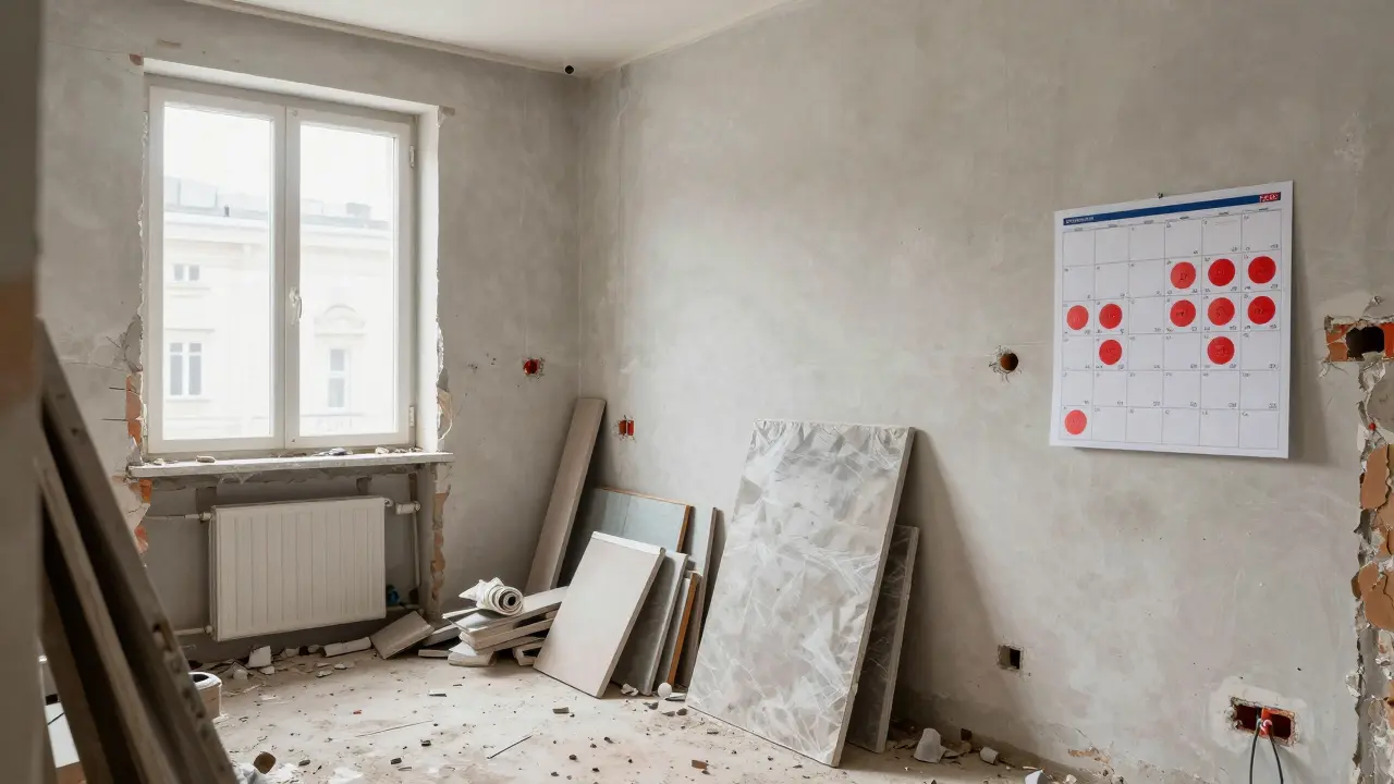 Zeitaufwand von Renovierungsarbeiten: Realistische Planung im Alltag