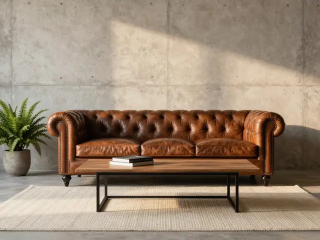 Industrial Style Wohnzimmer: Beton, Metall, Leder - So kombinieren Sie richtig 2026