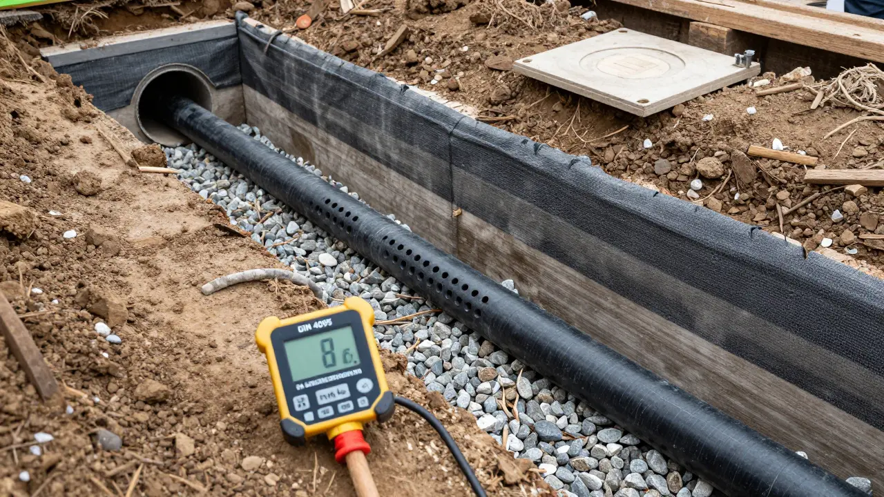 Drainagesystem für trockene Keller: Planung und Einbau nach DIN 4095