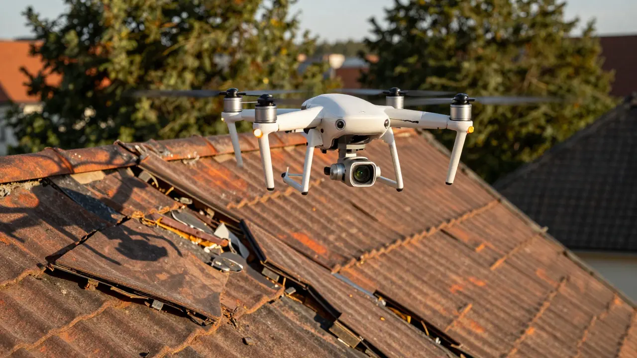 Drone-Inspektion bei Dächern: So sichern und dokumentieren Sie Schäden richtig