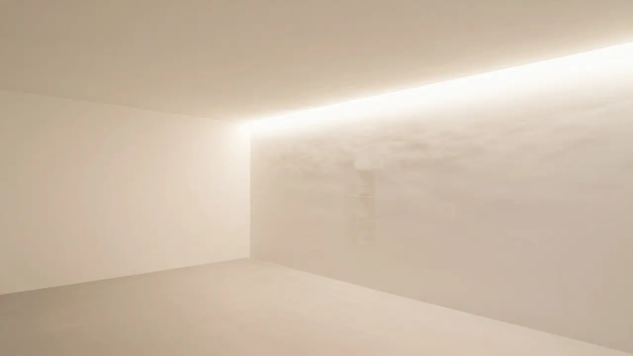 Hell sanierter, trockener Kellerraum mit neuen Wänden und moderner Beleuchtung.