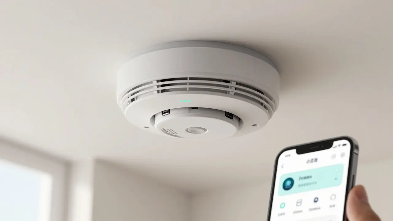 Installation von Funk-Rauchmelder mit Smartphone