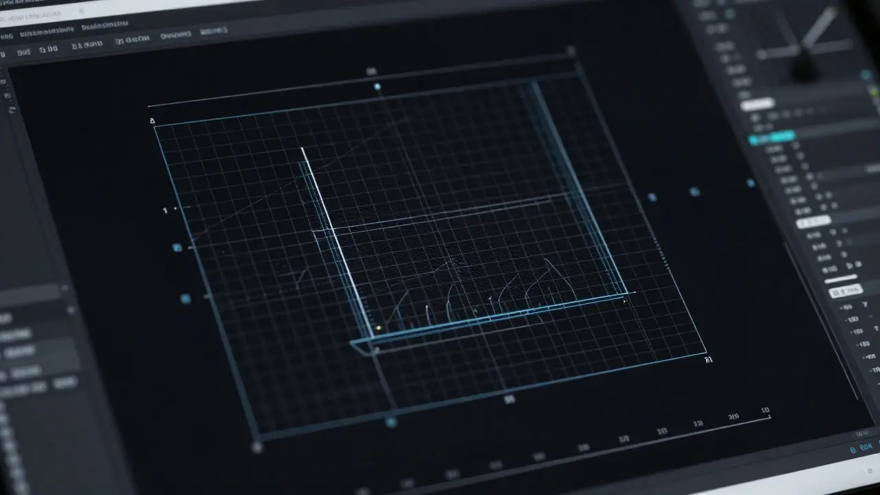 Abstrakte Darstellung präziser Architektursoftware und Daten