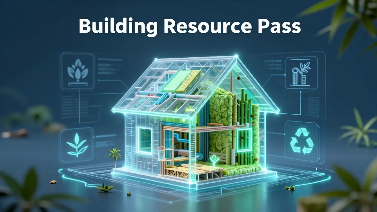 Digitaler Ressourcenpass visualisiert recycelbare Baustoffe im Haus