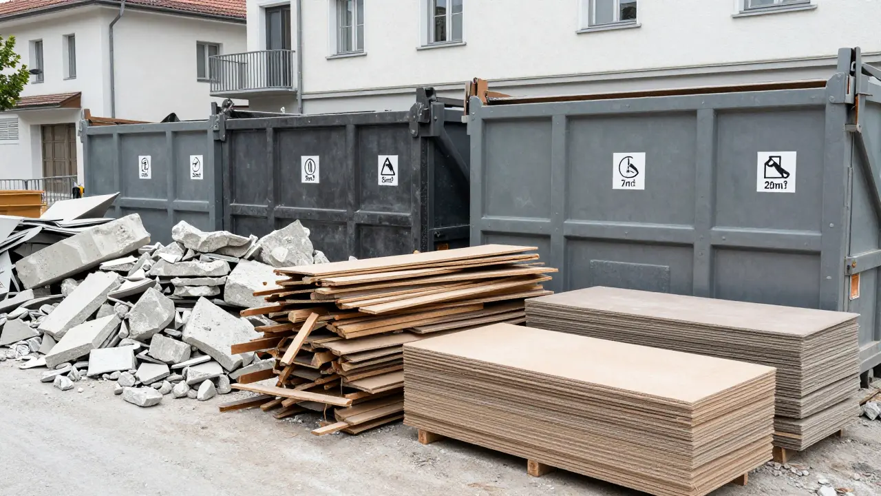 Abbrucharbeiten kalkulieren: Container, Entsorgung und Schadstoffe richtig planen