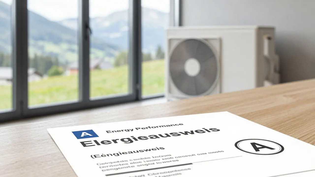 Moderner Energieausweis und effiziente Heizung im Haus