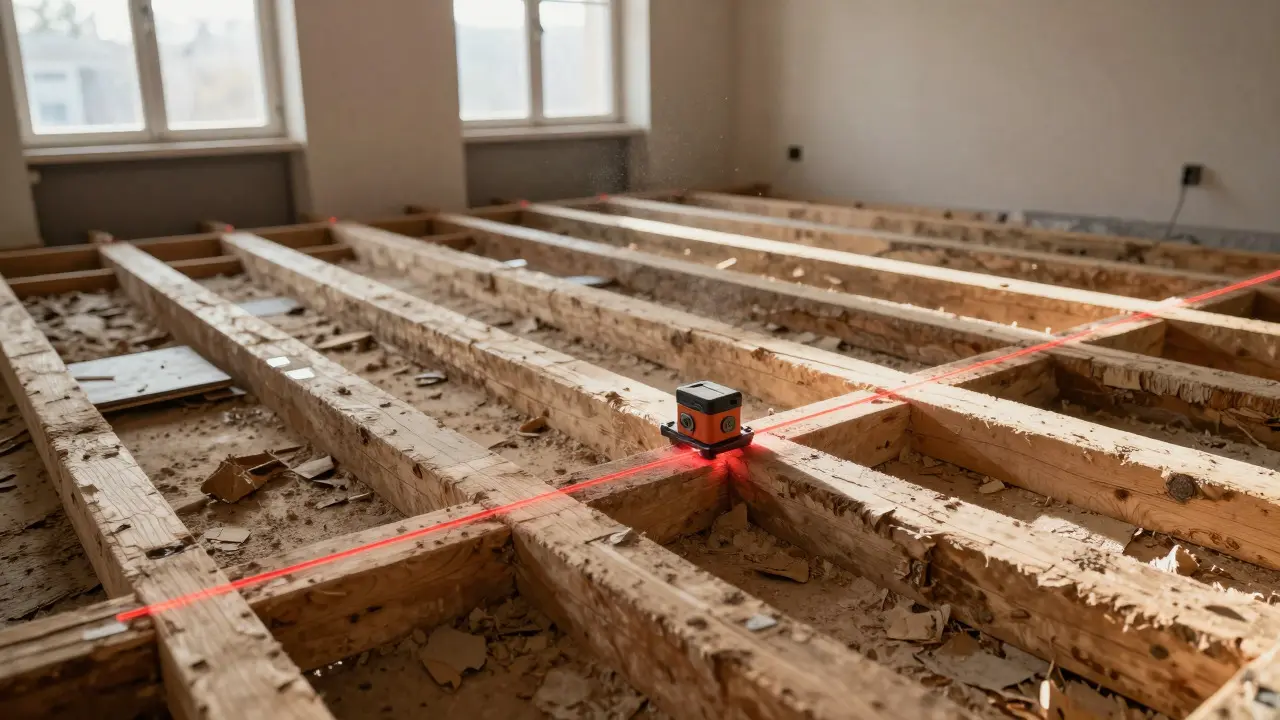 Bodenaufbau mit Dielen im Altbau: Schallschutz und Ebenheit richtig umsetzen