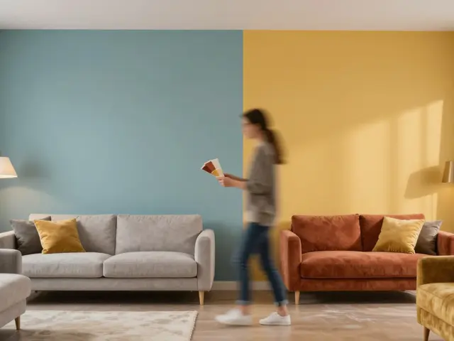 Designwechsel im Wohnzimmer: Farb- und Lichtkonzept im Vergleich