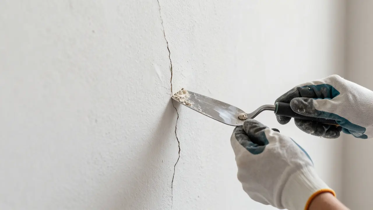 Wandrisse reparieren: Spachteln und Streichen richtig machen