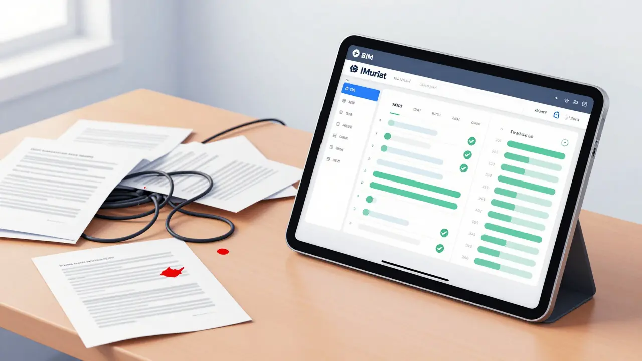 Vergleich von chaotischer Papieraktenlage und strukturierter digitaler Kostenkontrolle